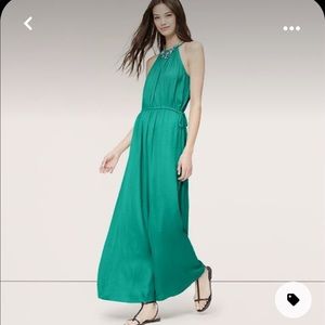 Loft Tasseled Maxi Halter Dress